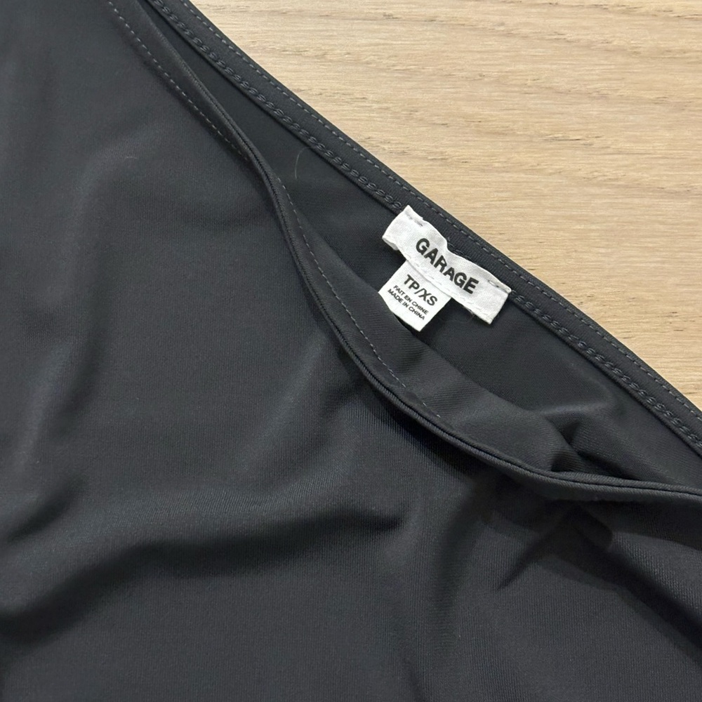 Garage Black One-Shoulder Top - Picture 2 of 3